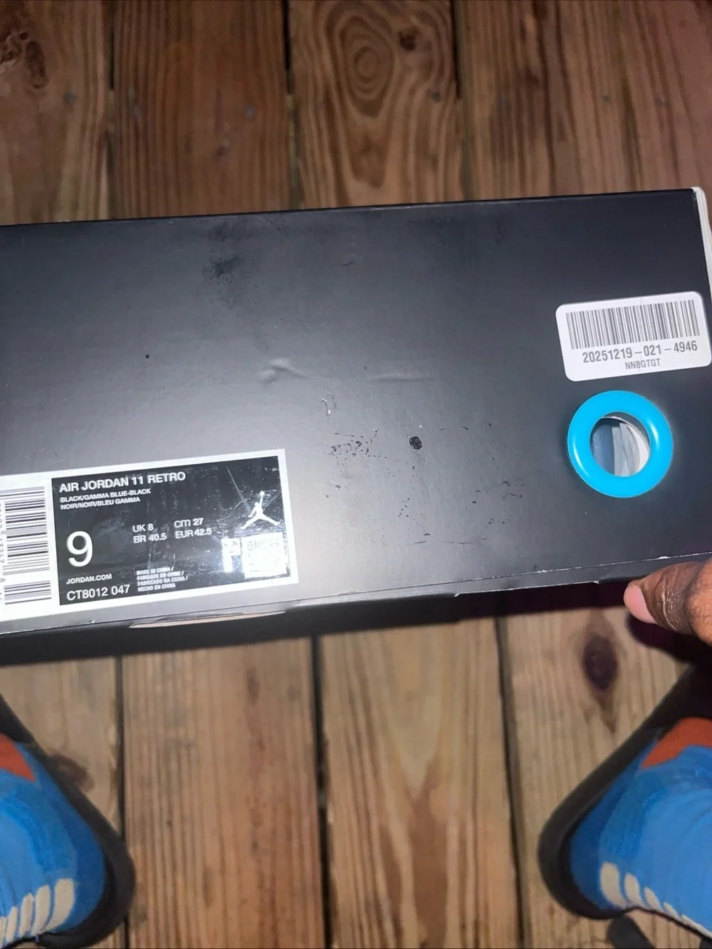 Jordan 11 gammas size 9